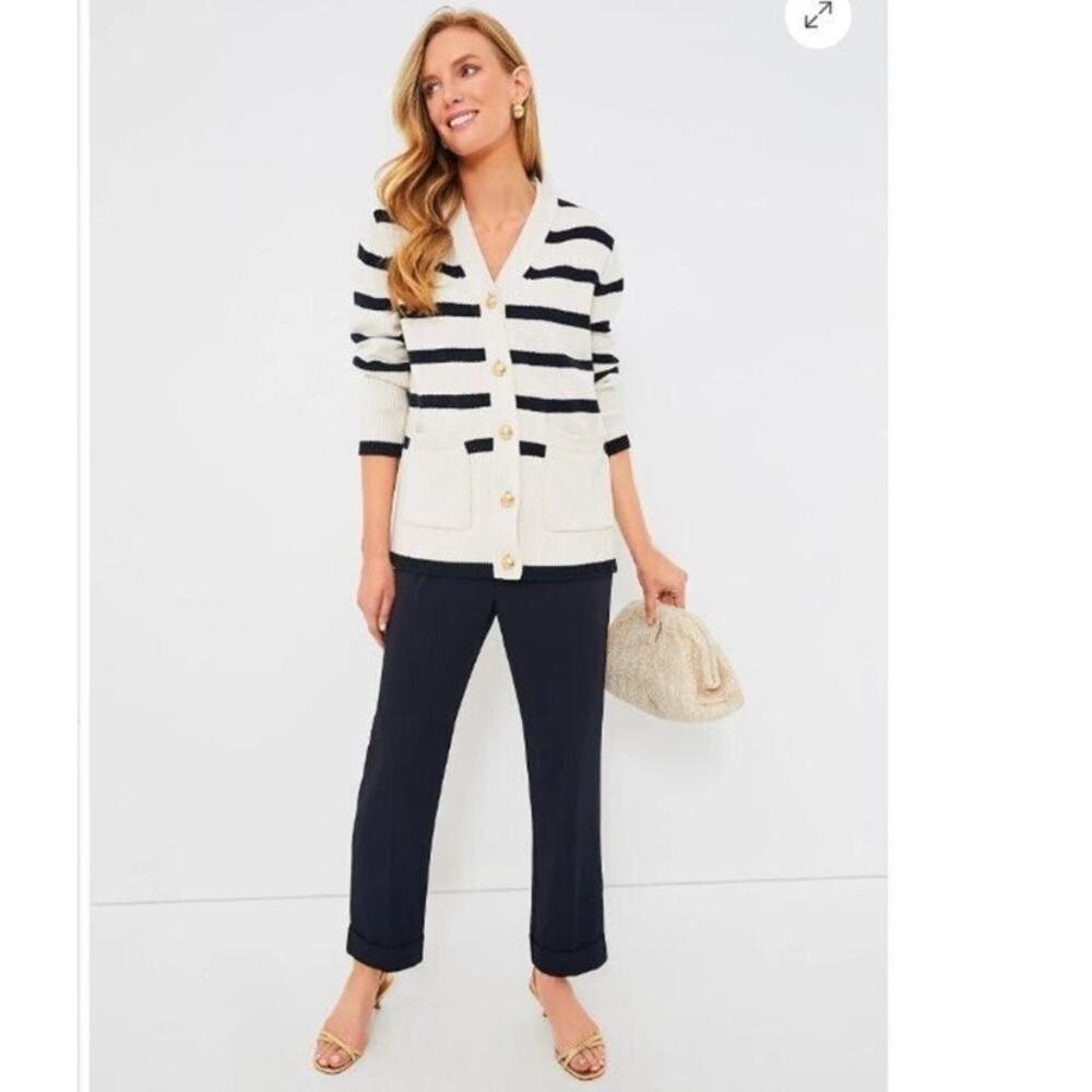 TUCKERNUCK navy Pleated Duncan Trouser size 0 NWT workwear‎ office career preppy